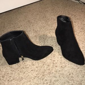 Quinn Faux Suede Black Bootie